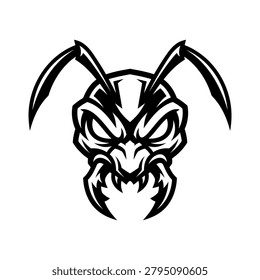 Bold and aggressive insect mascot illustration perfect for esports, sports teams, or pest control branding.