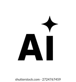 Icono de tipografía AI en negrita que simboliza la inteligencia artificial