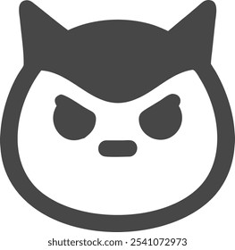 Bold angry cat silhouette vector icon, perfect for sports team mascots and brand logos. This fierce feline design adds attitude and edge to any competitive branding.