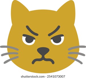 Bold angry cat silhouette vector icon, perfect for sports team mascots and brand logos. This fierce feline design adds attitude and edge to any competitive branding.