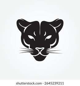 Bold angular panther silhouette, perfect for team logos, athletic branding, and power-themed designs.