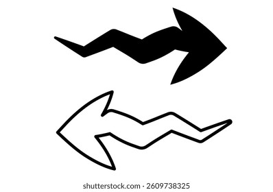 Bold Arrow Showing Strong Direction