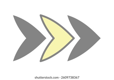 Bold Arrow Showing Strong Direction