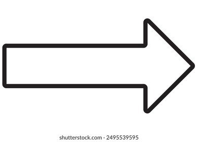 Colección de signo de flecha en negrita, conjunto de iconos de flechas negras, aislado sobre fondo blanco - Vector