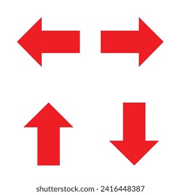 bold arrow sign collection vector . set of red arrows icons. vector illustration. eps file 40.