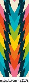 Bold Arrows - dark blue green pink yellow orange red
