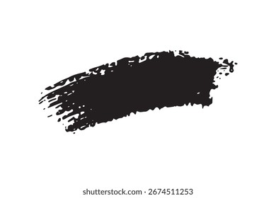 Uma pincelada preta arrojada e artística em um fundo branco limpo — perfeito para logotipos, banners, cartazes, tipografia ou projetos de design gráfico moderno. Minimalista, versátil e surpreendente para a criatividade 