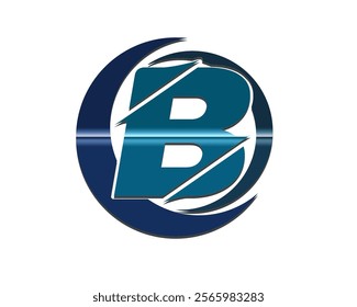 The Bold B Vibrant Gradient and Dynamic Circle Logo