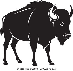 Fette Bison-Grafik für Logos und Design