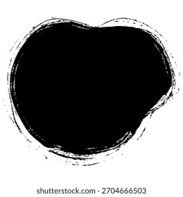 Bold black brush stroke creates a background for creative projects