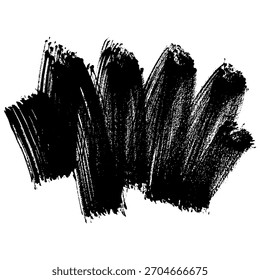 Los trazos de pincel negros crean un efecto negro de textura animada para los diseños