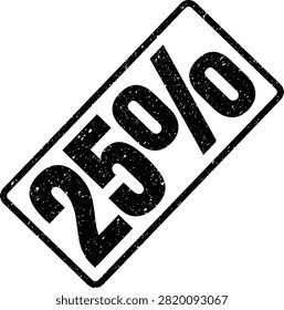 A bold black distressed rubber stamp featuring the 