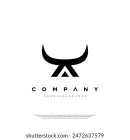 A bold, black emblem symbolizing strength and simplicity, paired with a clean, sans-serif font for a professional and contemporary corporate identity