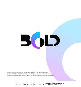 Bold Black Flow Logo Design Vector
