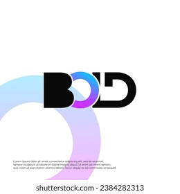 Vector de diseño de logotipo de flujo negro negrita
