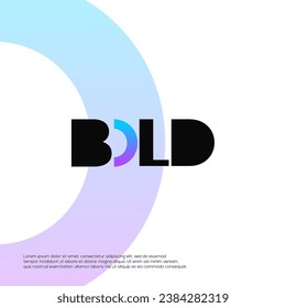 Bold Black Flow Logo Design Vector