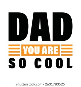 A bold, black, geometric "DAD" logo, T-Shirt.