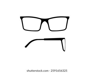 Bold black glasses frame offering a classic look suitable for various fashion tastes and needs.