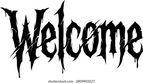 A bold, black, gothic-style 