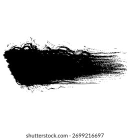 Bold black ink brush strokes create a dramatic, grunge background effect.