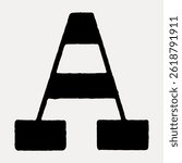 Bold black letter 
