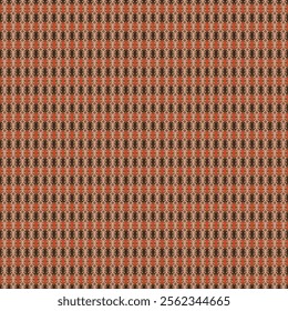 Bold Black and Orange Ikat Pattern