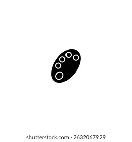 Bold Black Paint Palette Icon
