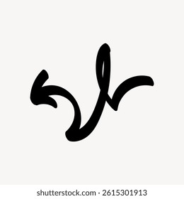 A bold, black serif letter 'A' on a light background. The serif 'A' is stylized, showcasing a unique, artistic design. The letter 'A' stands out prominently. Vintage font isolated vector.