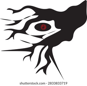 Audaz silueta negra raíces