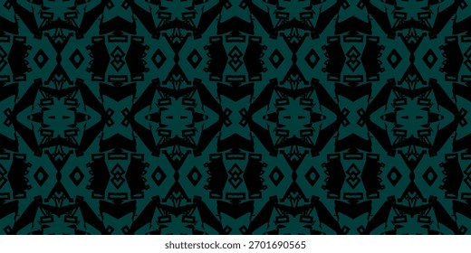 Bold Black and Teal Geometric Seamless Pattern. 

Dark Turquoise Abstract Graphic Tiling Background. Vibrant Abstract Geometric Print for Fabric

. Simple Graphic Tiling. Minimalist Teal and Black Wal