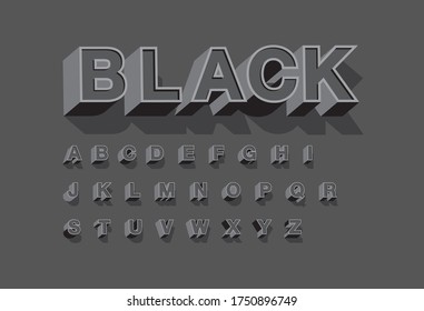 bold black typography design vector/illustrator