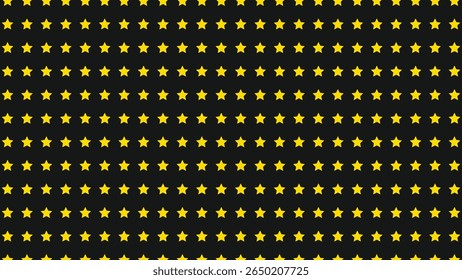 Bold black vector background with bright yellow stars. Perfect for celebrations, awards, and striking designs.