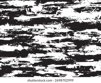 Bold black and white abstract texture with striking contrasts captures artistic expression of layered patterns