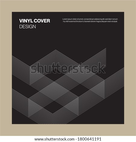 Bold Black and White BW Album Cover Design with minimalist building design element for cover music album thumbnail spotify modern vibes lines architectural Masculine box square