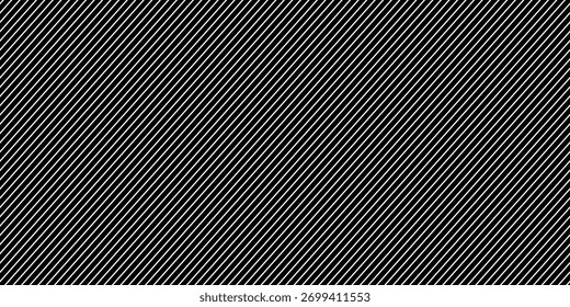 Fette schwarz-weiße diagonale Streifen bilden ein klares optisches Muster, perfekt für abstraktes Design, moderne Dekoration und grafische Hintergründe.Eps10