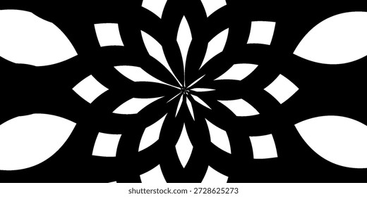 Padrão De Ilusão Óptica Espiral Preto E Branco Negrito Para Design E Mídia
