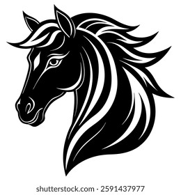 a bold black and white vector style illustration