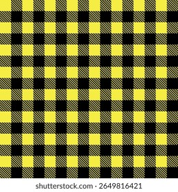 Fette schwarze und gelbe Schachbrettmuster schafft einen auffälligen visuellen Effekt im Design