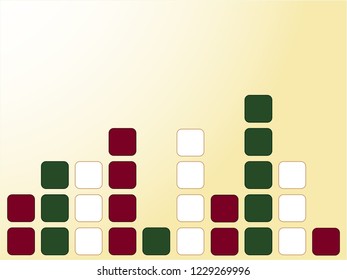 Bold Block Background - Maroon & Green 2