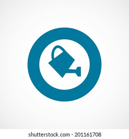 bold blue border circle watering can icon