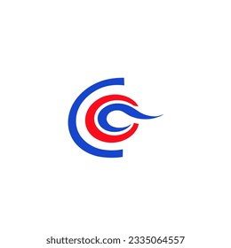 Logotipo azul audaz con líneas limpias y letra elegante. Perfecto para proyectos de marca.