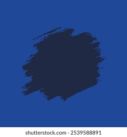 A bold blue paintbrush stroke on a dark background, ideal for design projects, digital art, or graphic templates. The simple artistic style is perfect for branding, presentations. Royalty free. EPS 10