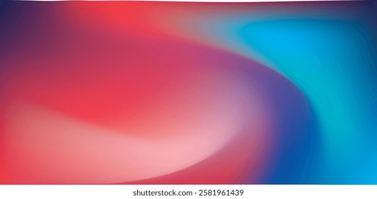 Bold blue and red gradient.