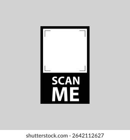 Bold Bottom Caption QR Frame