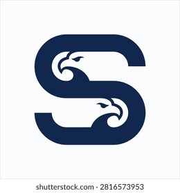 Bold brand identity merging typography with powerful avian imagery for leadership.