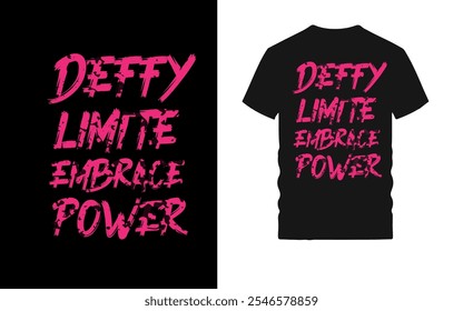 Bold Brave Free and Defy Limits Motivational T-Shirt Design Collection