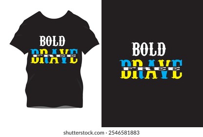  Bold Brave Free T-Shirt Design Collection: Edgy Typography and Inspiring Statements