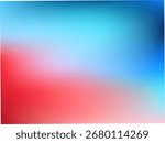 Bold bright blue and red gradient with vivid tones, creating a striking and energetic abstract background.  