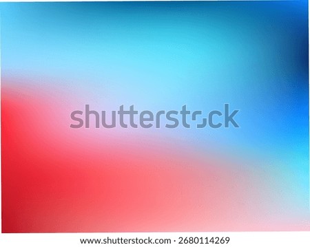 Bold bright blue and red gradient with vivid tones, creating a striking and energetic abstract background.  