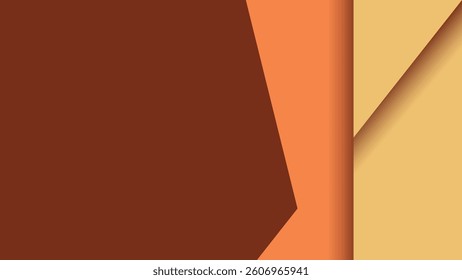 A bold brown papercut background with smooth layered lines. Perfect for branding, web, social media, and prints. Scalable vector with modern abstract texture for creative projects